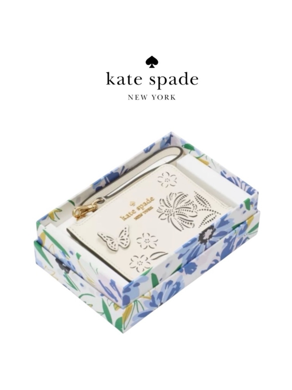 KATE SPADE Boxed Madison Perforated Small Wristlet BRAND NEW IN BOX